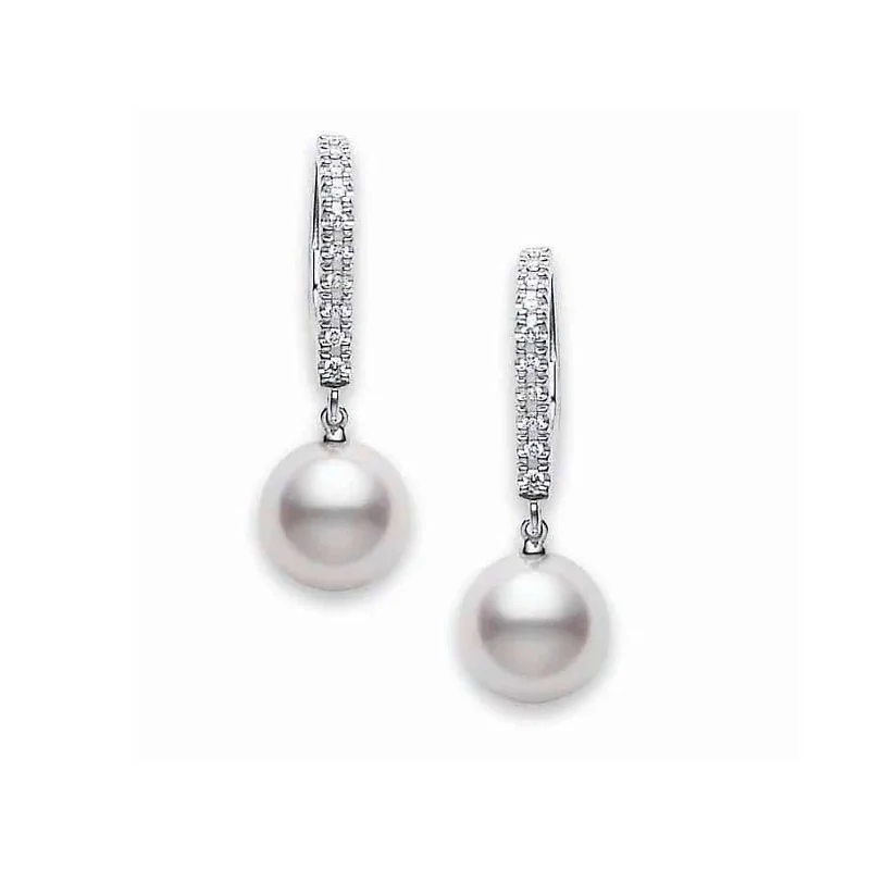 Pearl 18K White Gold Classic Earrings