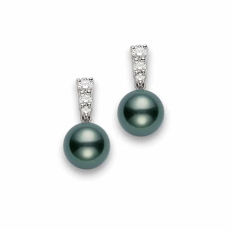 Pearl 18K White Gold Morning Dew Earrings