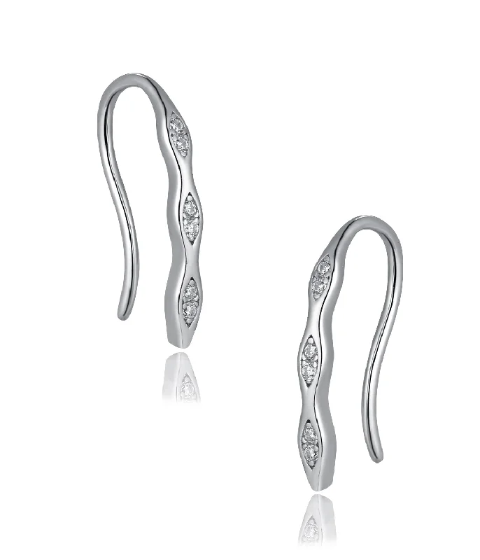 Wavy Drop Earrings