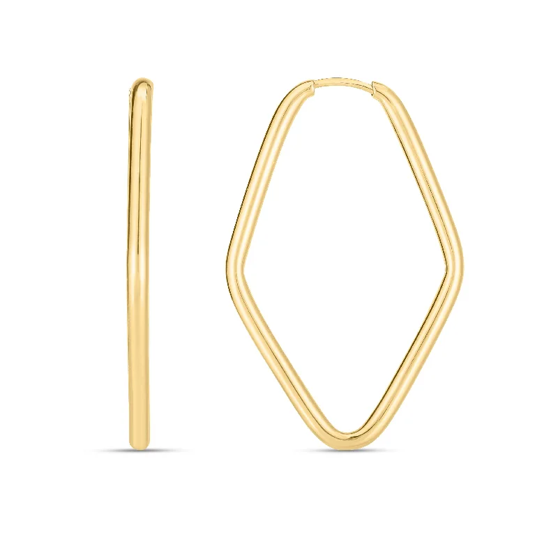 Yellow Gold Endless Hoop Earrings