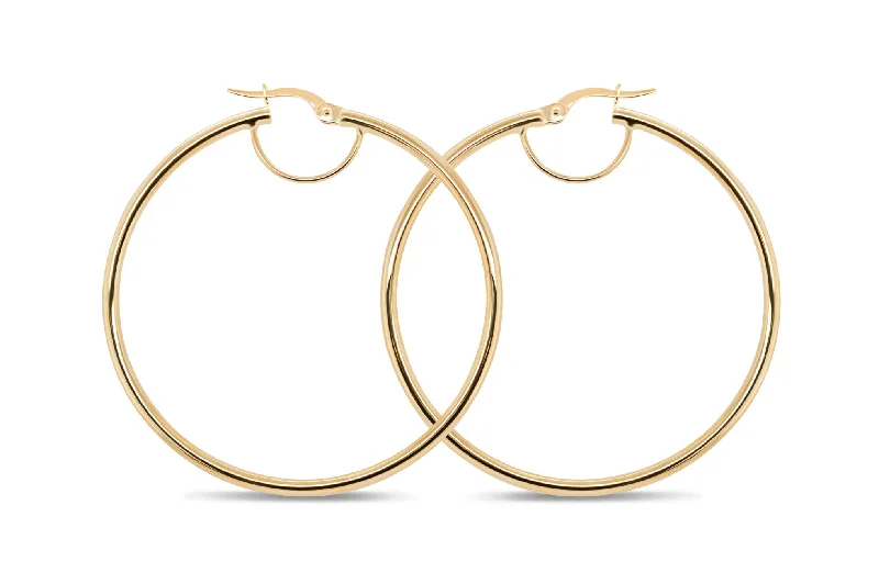 Yellow Gold Hoop Earrings