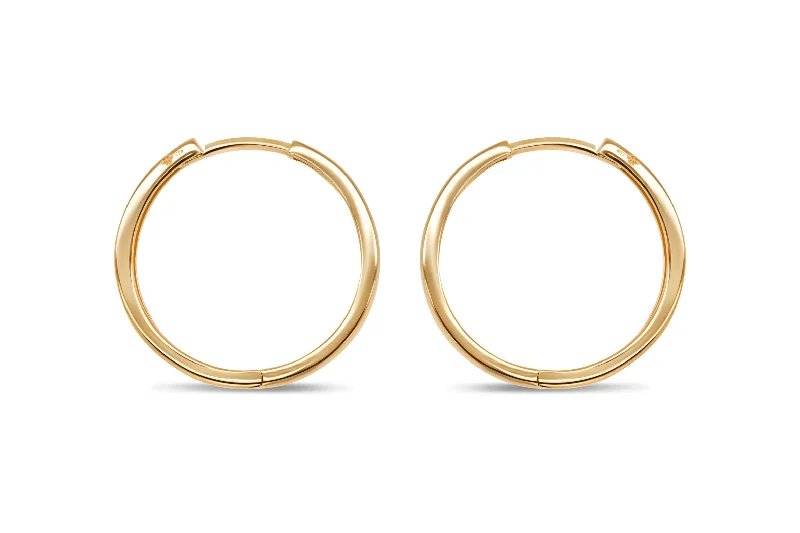 Yellow Gold Stovepipe Earrings