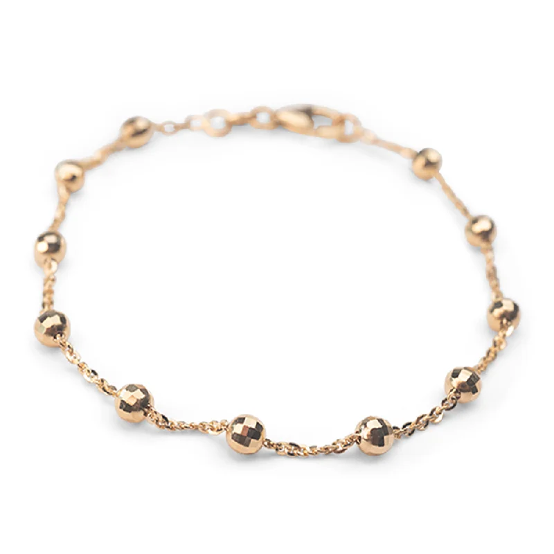 14k Big Disco Satellite Bracelet