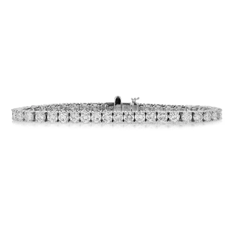 18K White Gold Diamond Tennis Bracelet