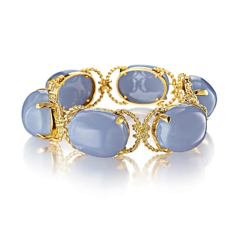 Pebble Bracelet in Chalcedony