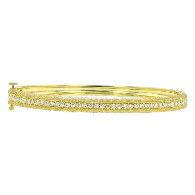 Diamond Textured Bangle Bracelet