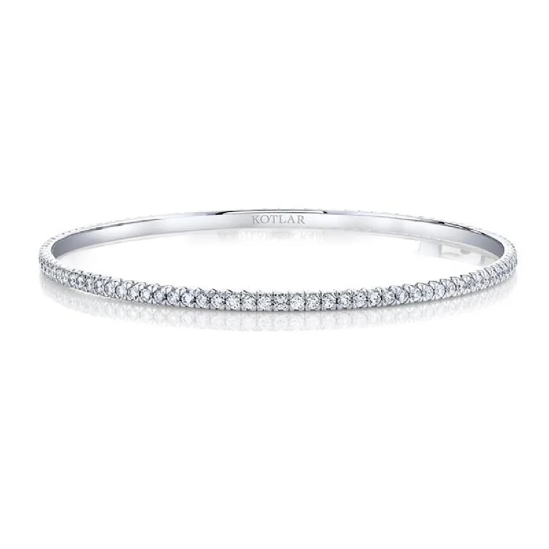 French Cut Diamond Bangle Bracelet