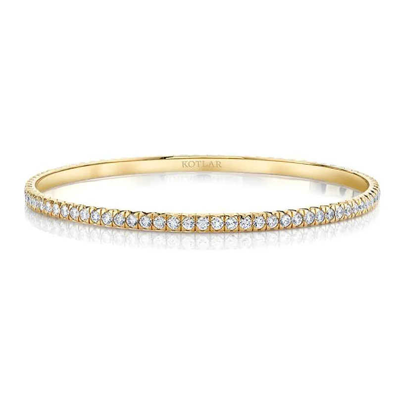 French Cut Diamond Bangle Bracelet