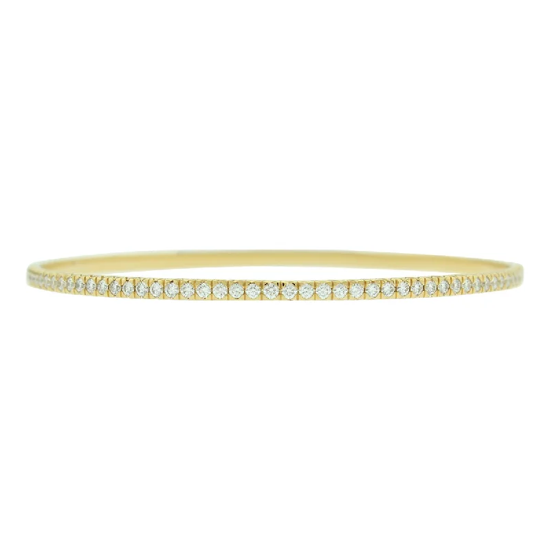 French-cut Diamond Bangle Bracelet