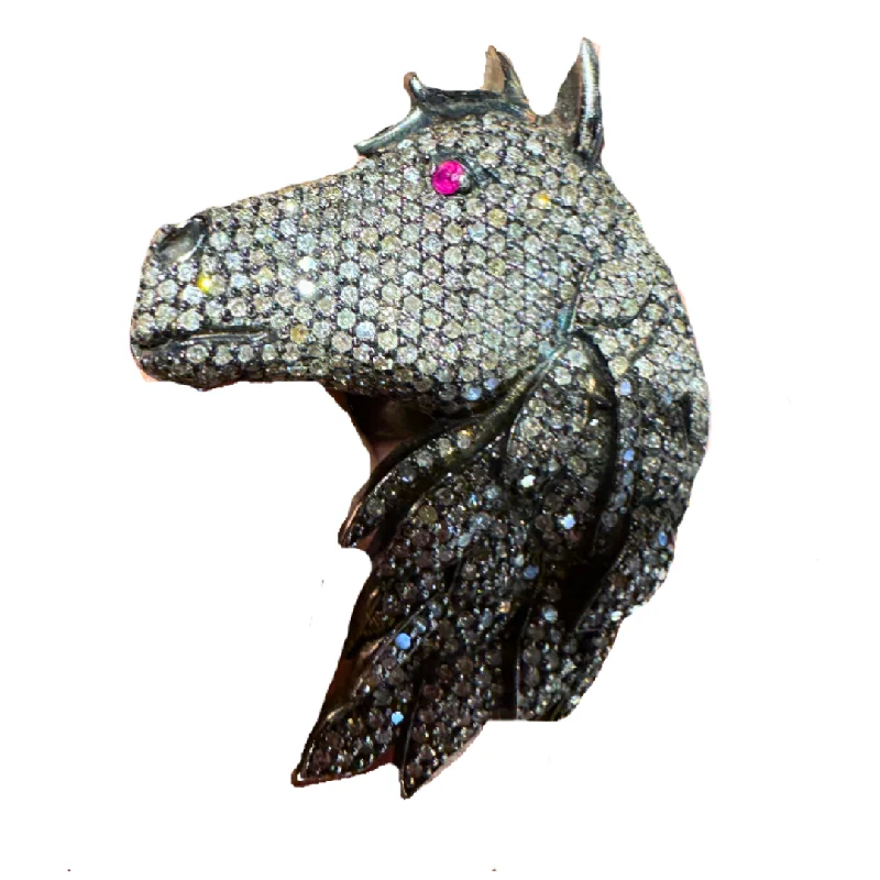 Horse Diamond Ring