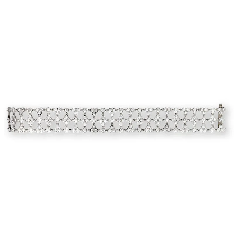 Platinum Diamond Lace Bracelet