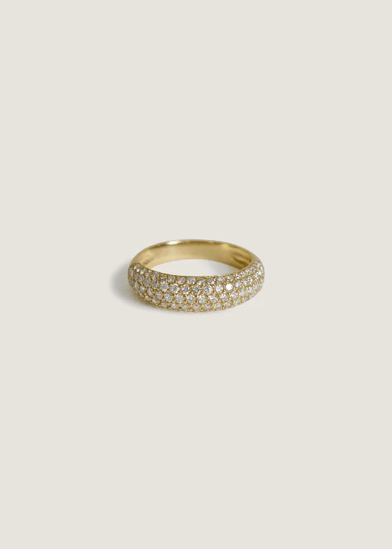 Scarlett Pavé Diamond Dome Ring