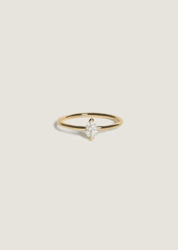 Solitaire Marquise Diamond Ring