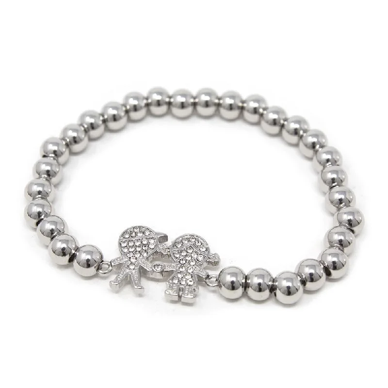 Stainless St Stretch Bracelet Boy Girl