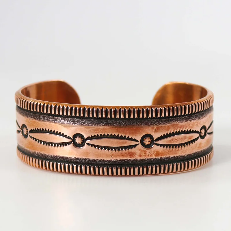 Stamped Copper Cuff