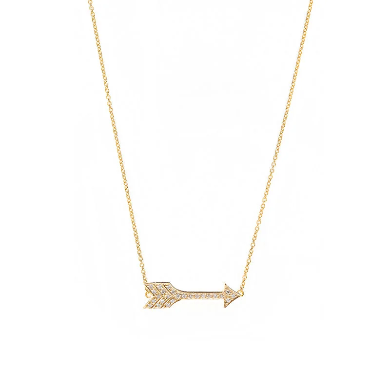 Diamond Arrow Necklace