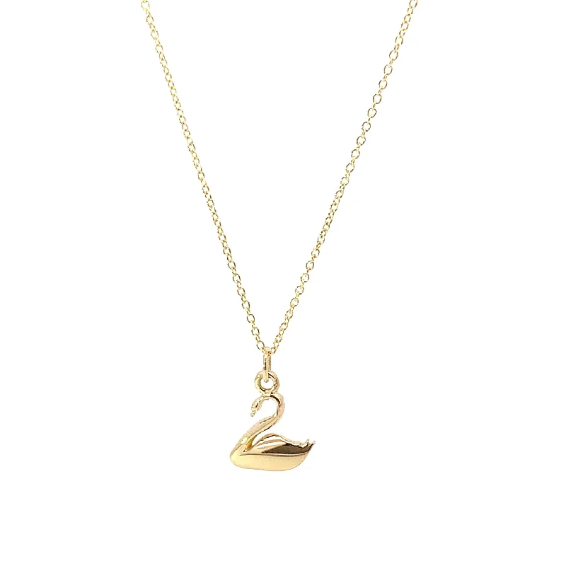 Golden Swan Necklace