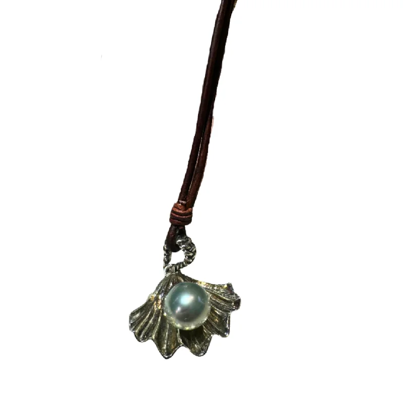 Oyster and Pearl Pendant