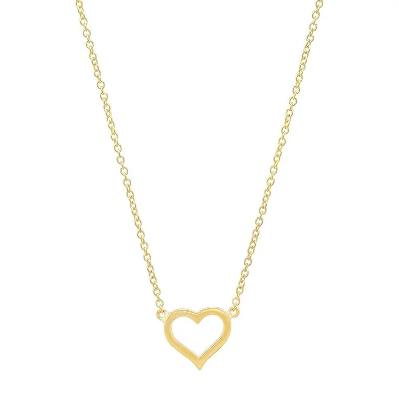 Small Open Heart Necklace