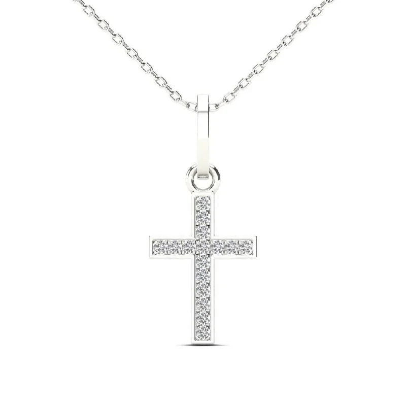 Diamond Cross Pendant (14K)