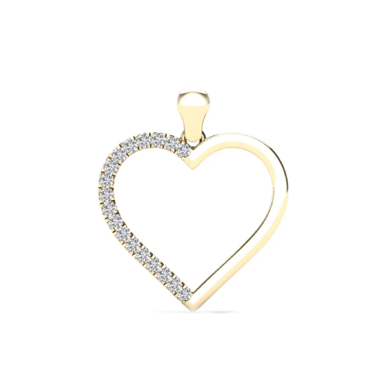 Diamond Heart Pendant (14K)