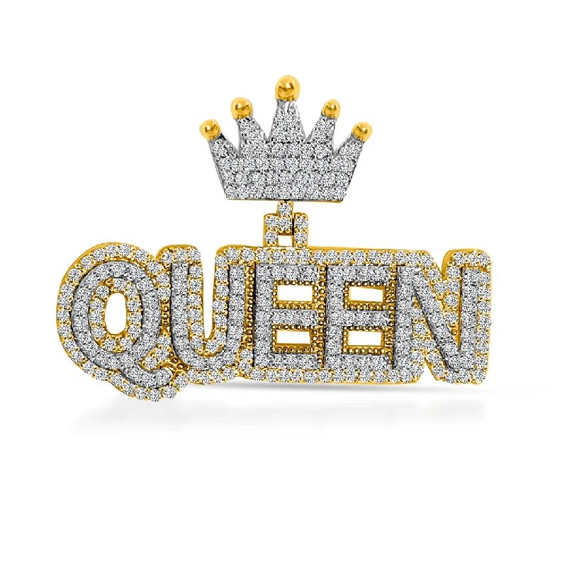 Diamond "Queen" Pendant (14K)