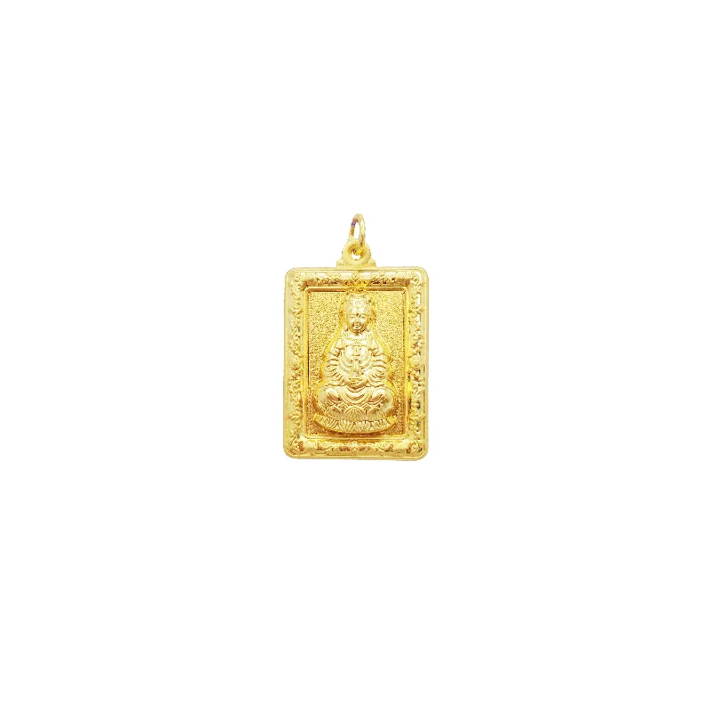 Framed Guan Yin Pendant (24K)