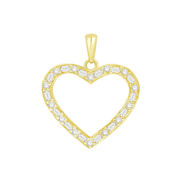 Heart Diamond Pendant （14K）