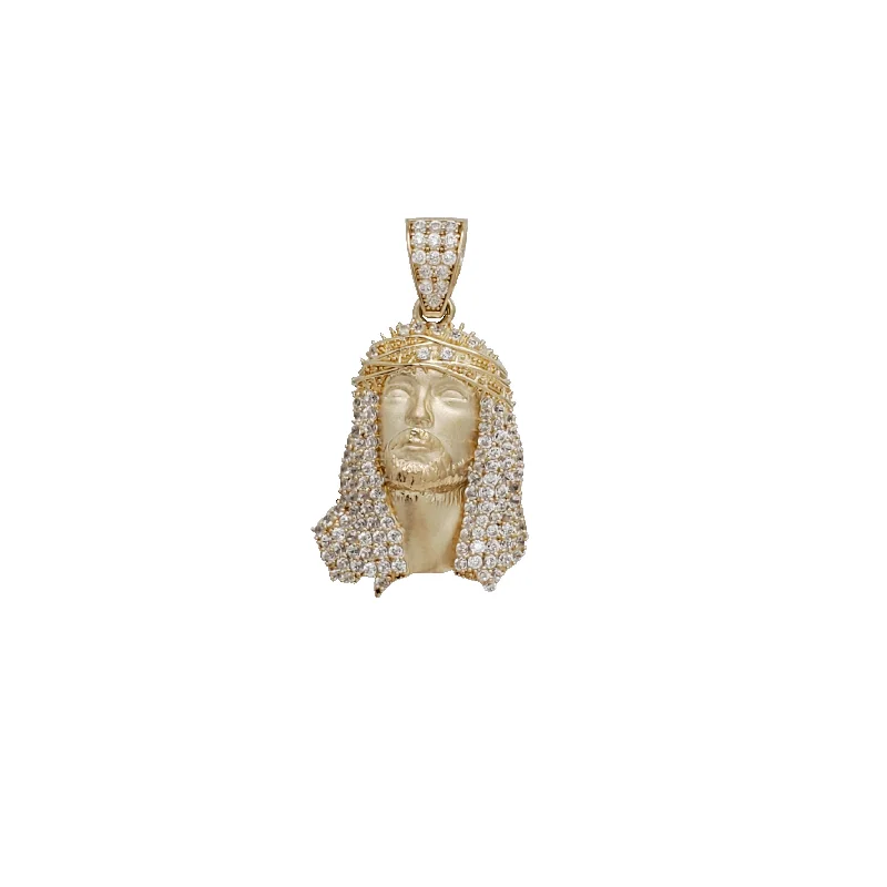 Jesus Face Pendant (14K)