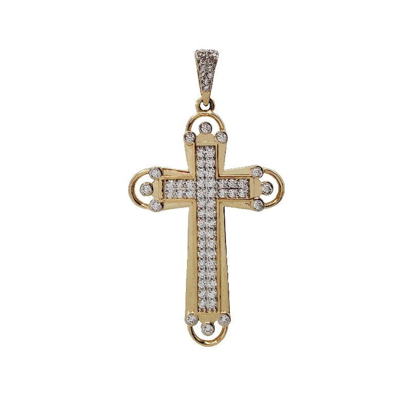 Zirconia Cross Pendant (14K)